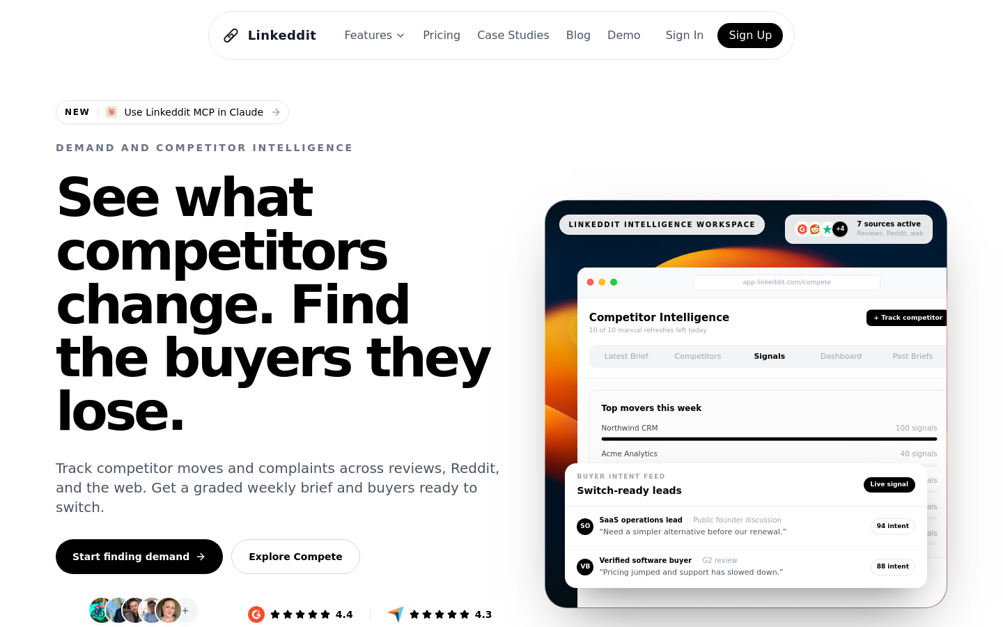 Above-the-fold capture of linkeddit.com