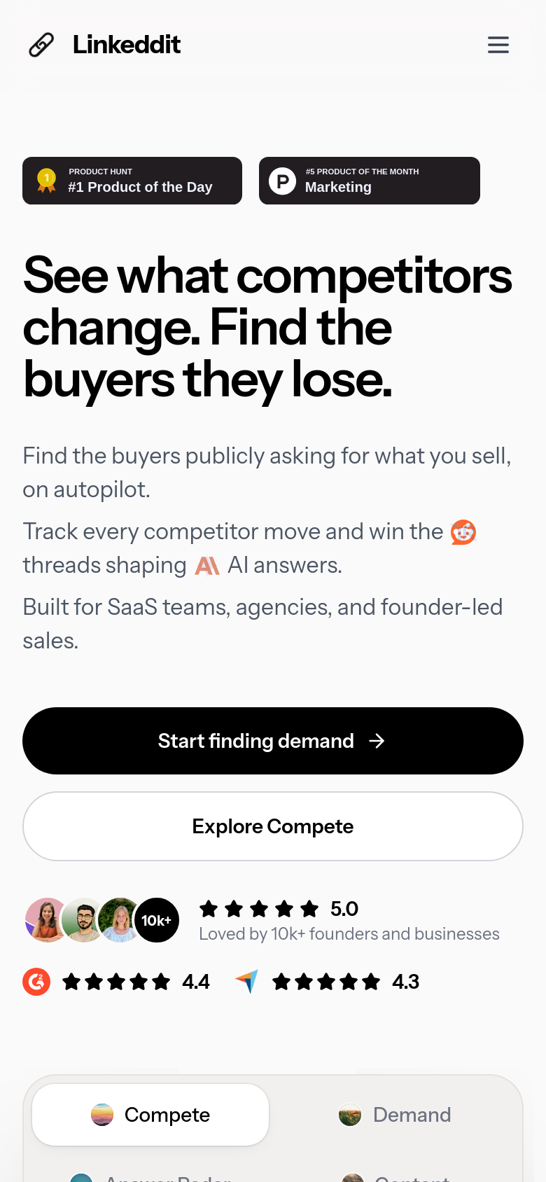 Homepage / Lander
