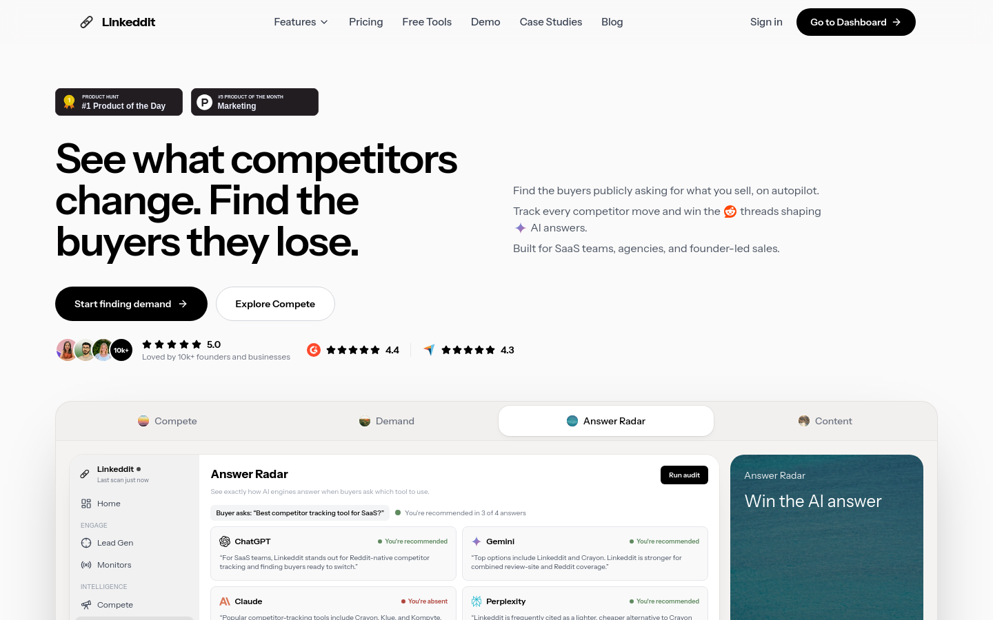 Captured Homepage / Lander