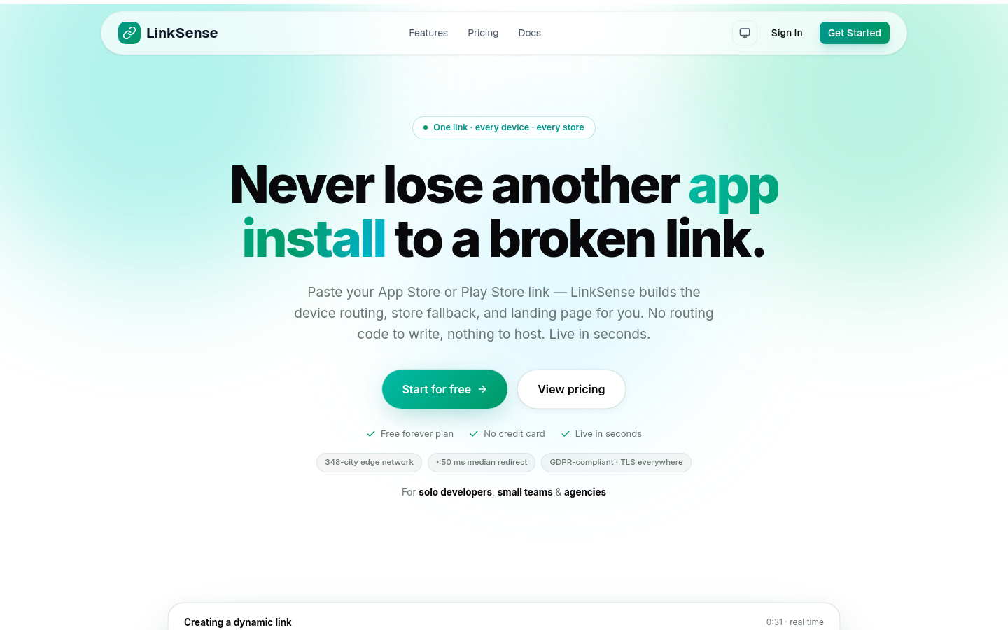Captured Homepage / Lander