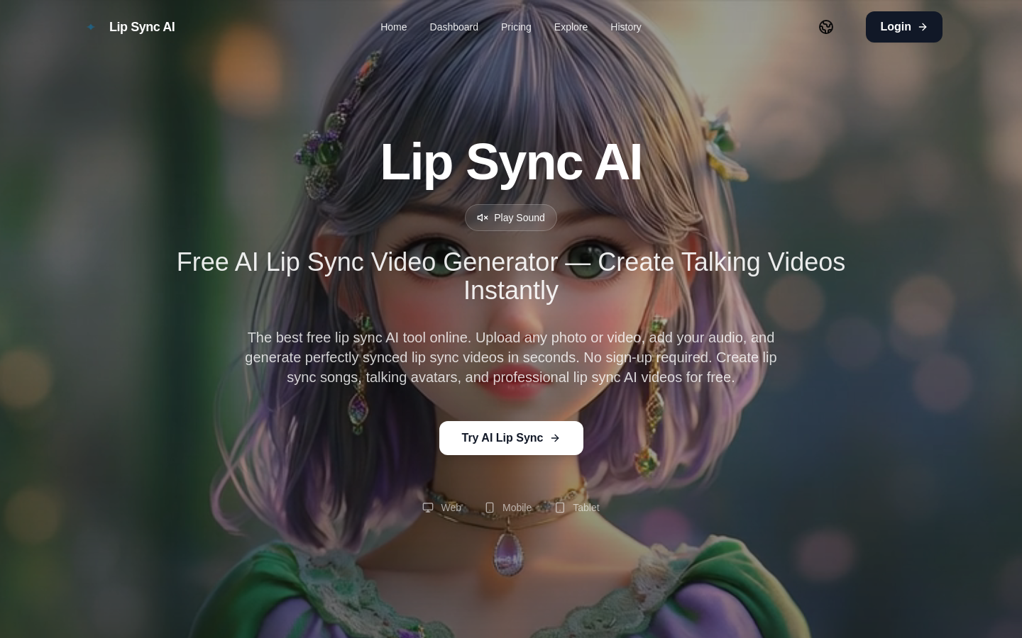 Above-the-fold capture of lipsyncai.co