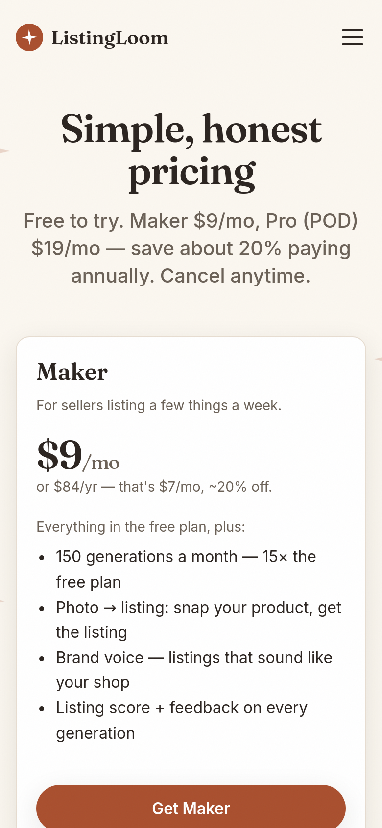 Pricing