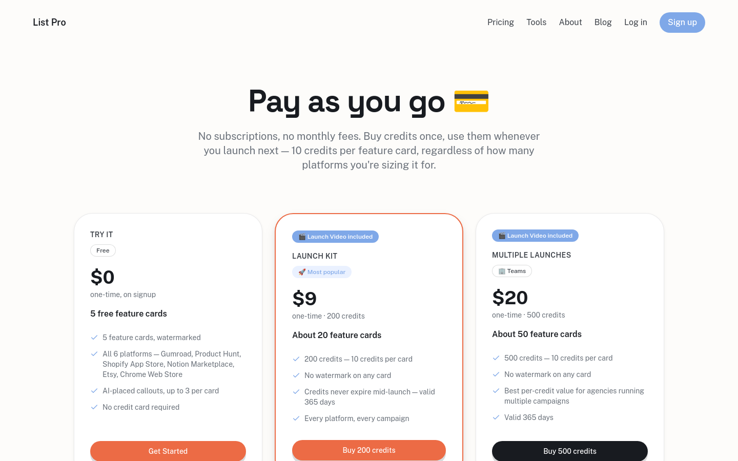 Pricing