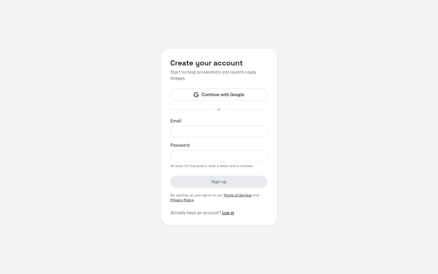 Signup