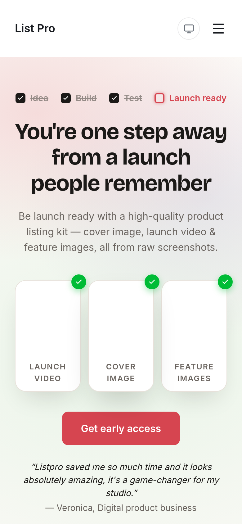 Homepage / Lander