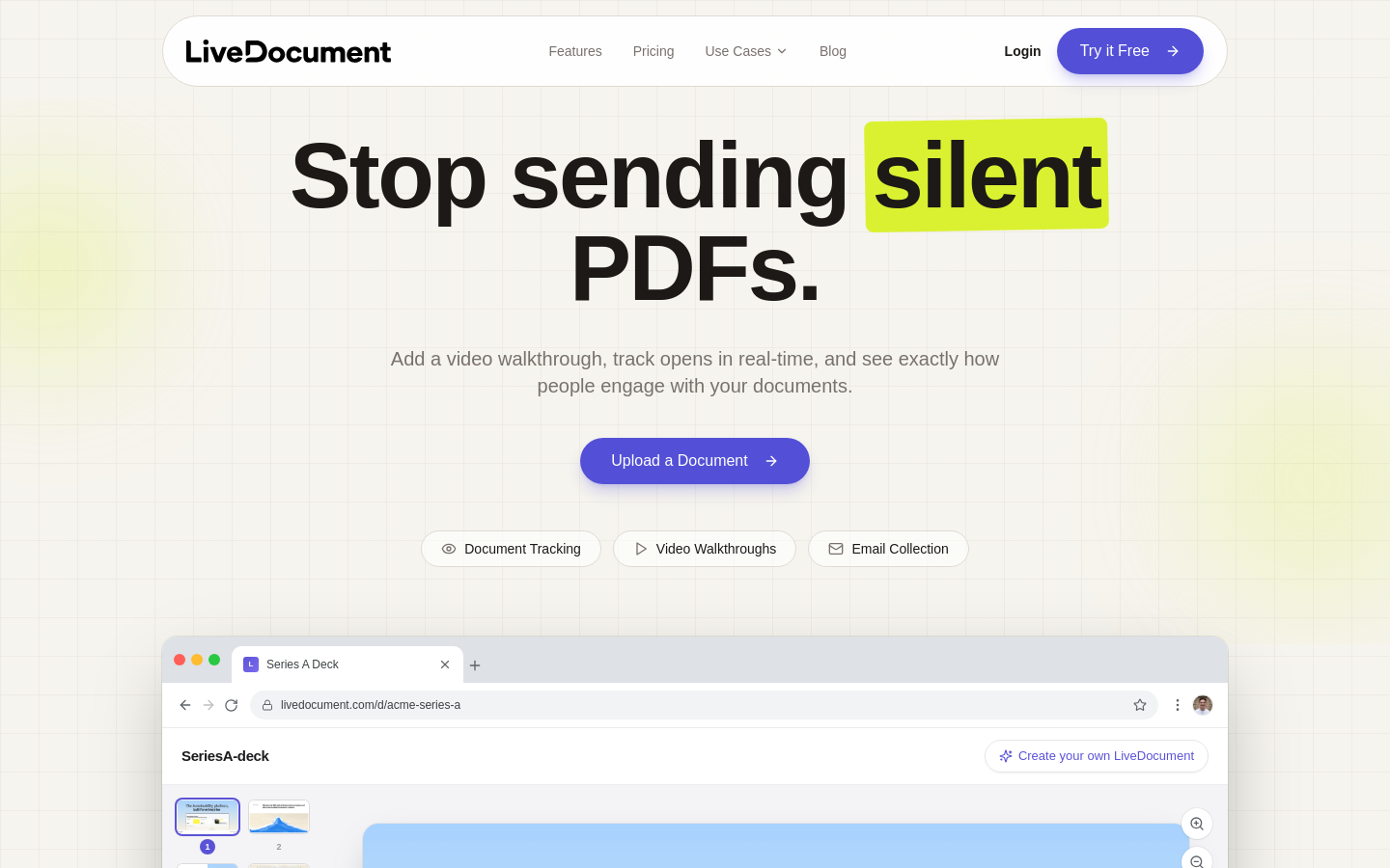 Captured Homepage / Lander