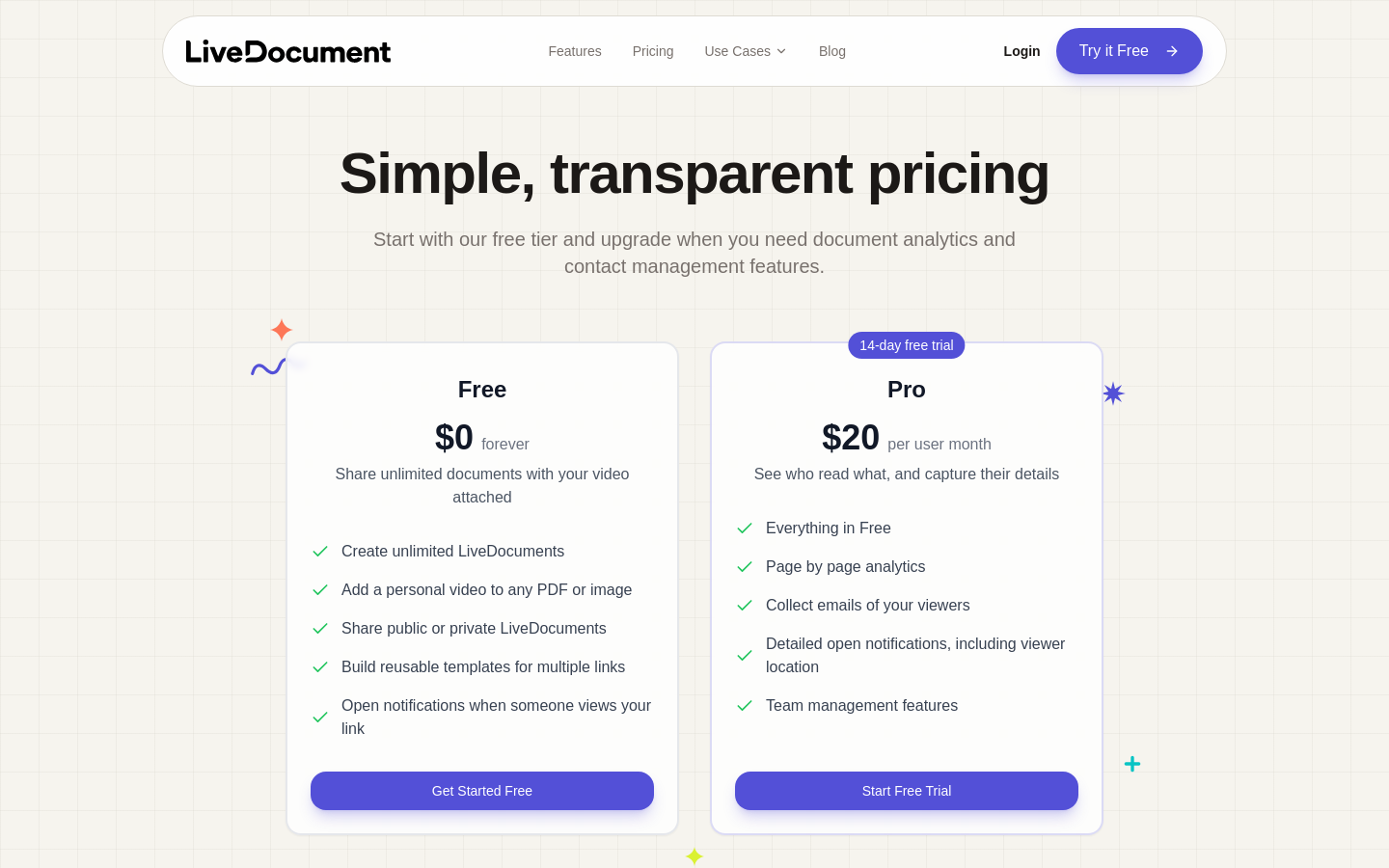 Pricing