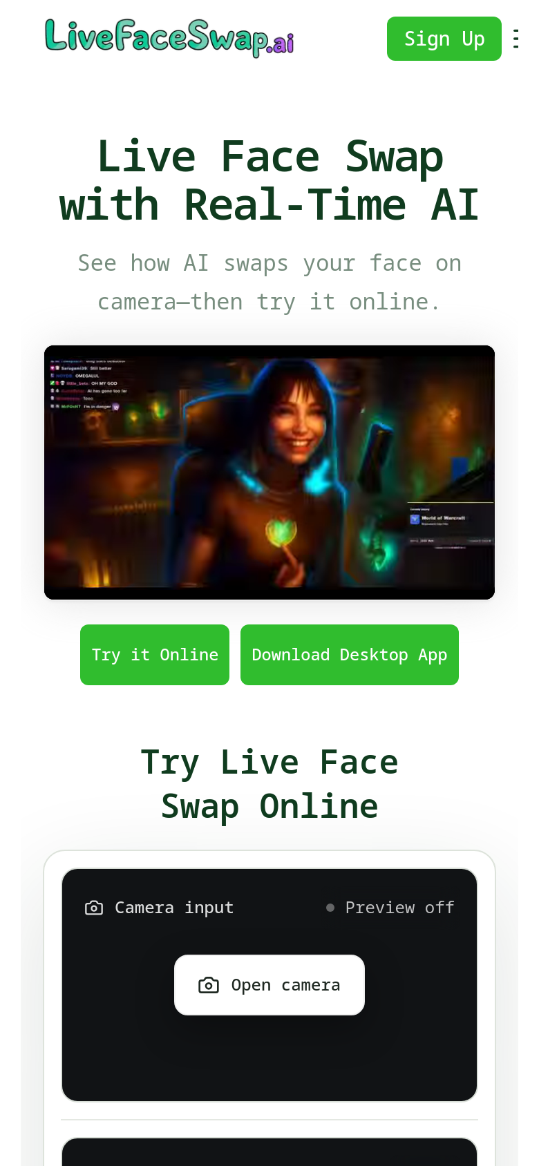 Homepage / Lander