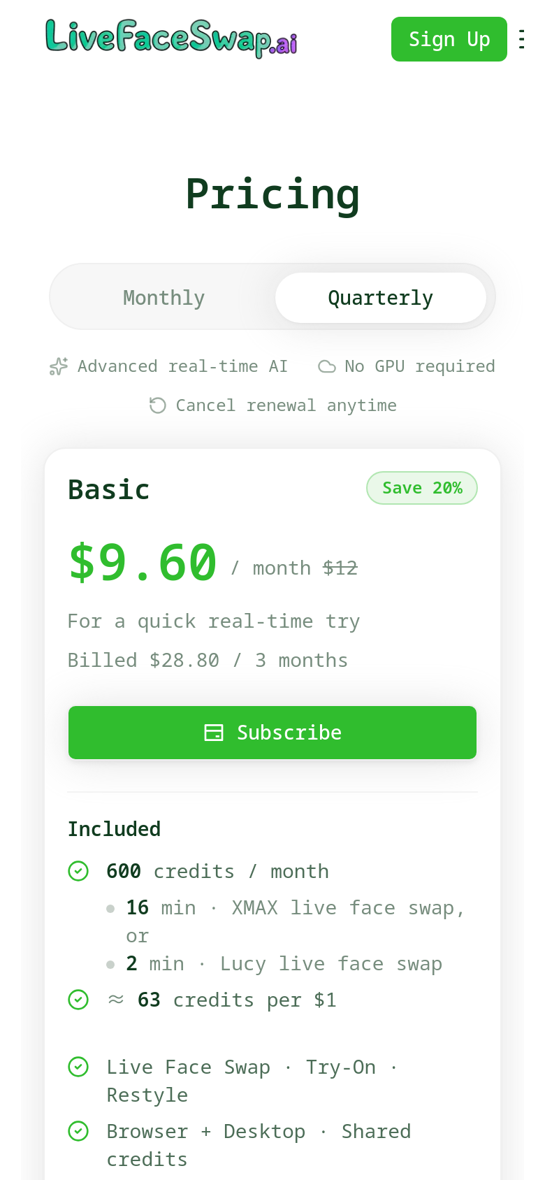 Pricing