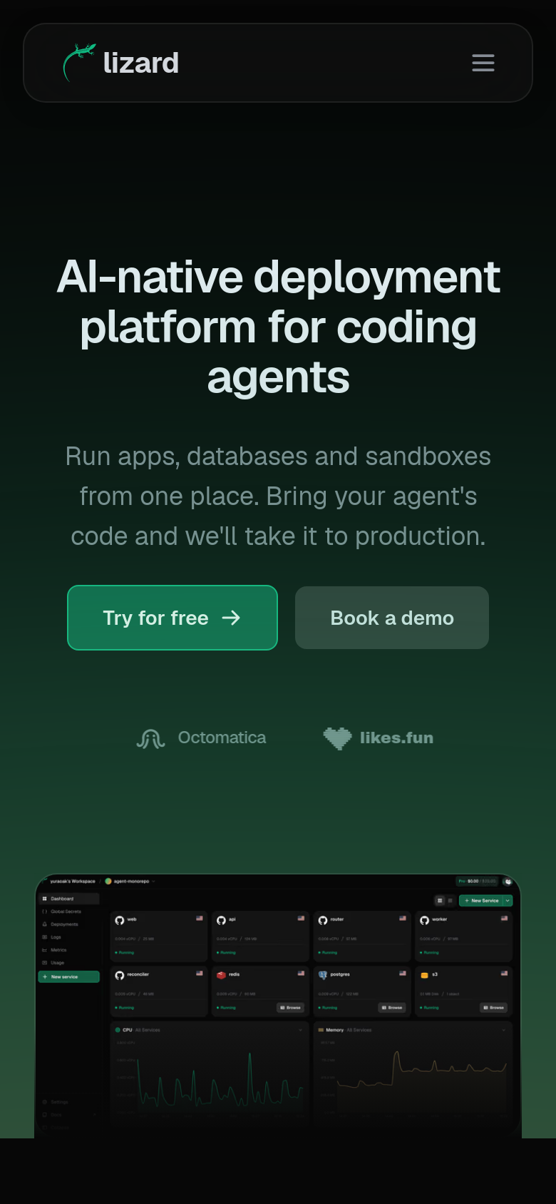 Homepage / Lander