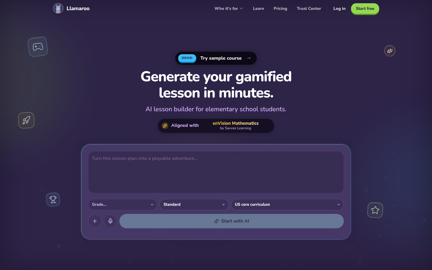 Captured Homepage / Lander