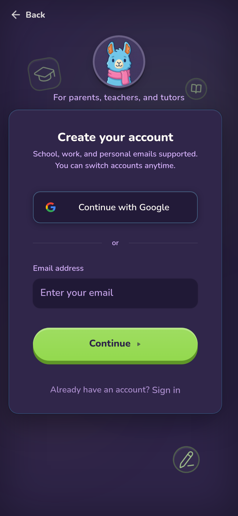 Sign Up