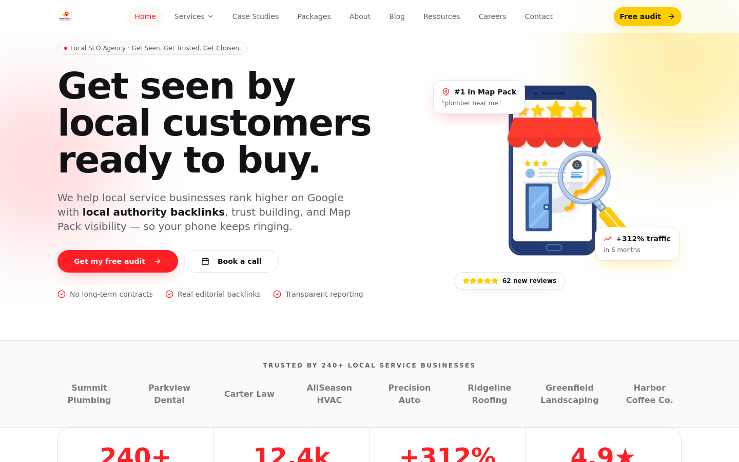 Above-the-fold capture of localhero.live