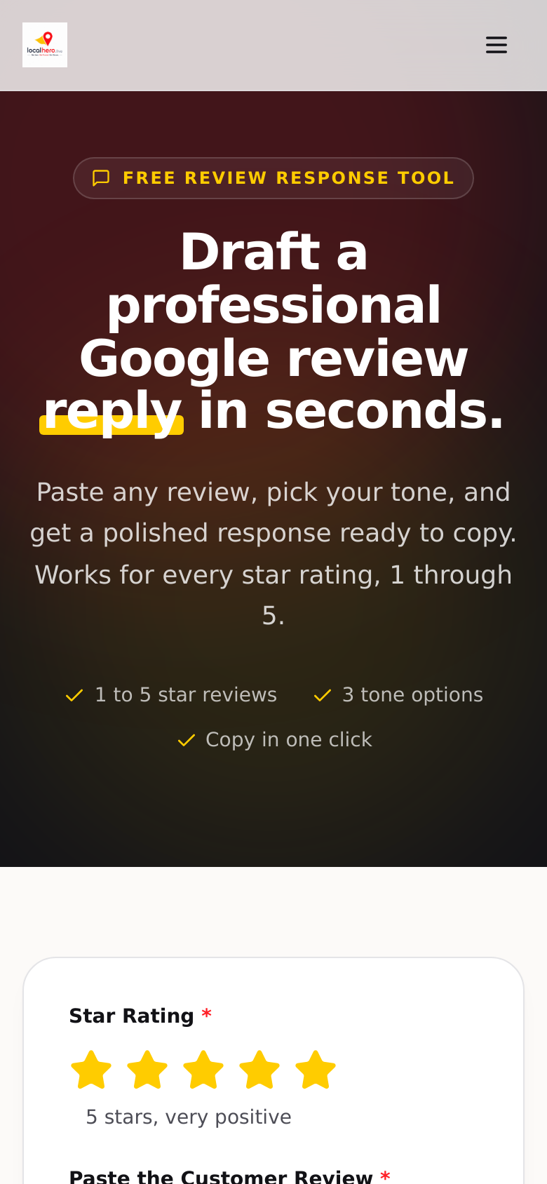 Review Response Generator