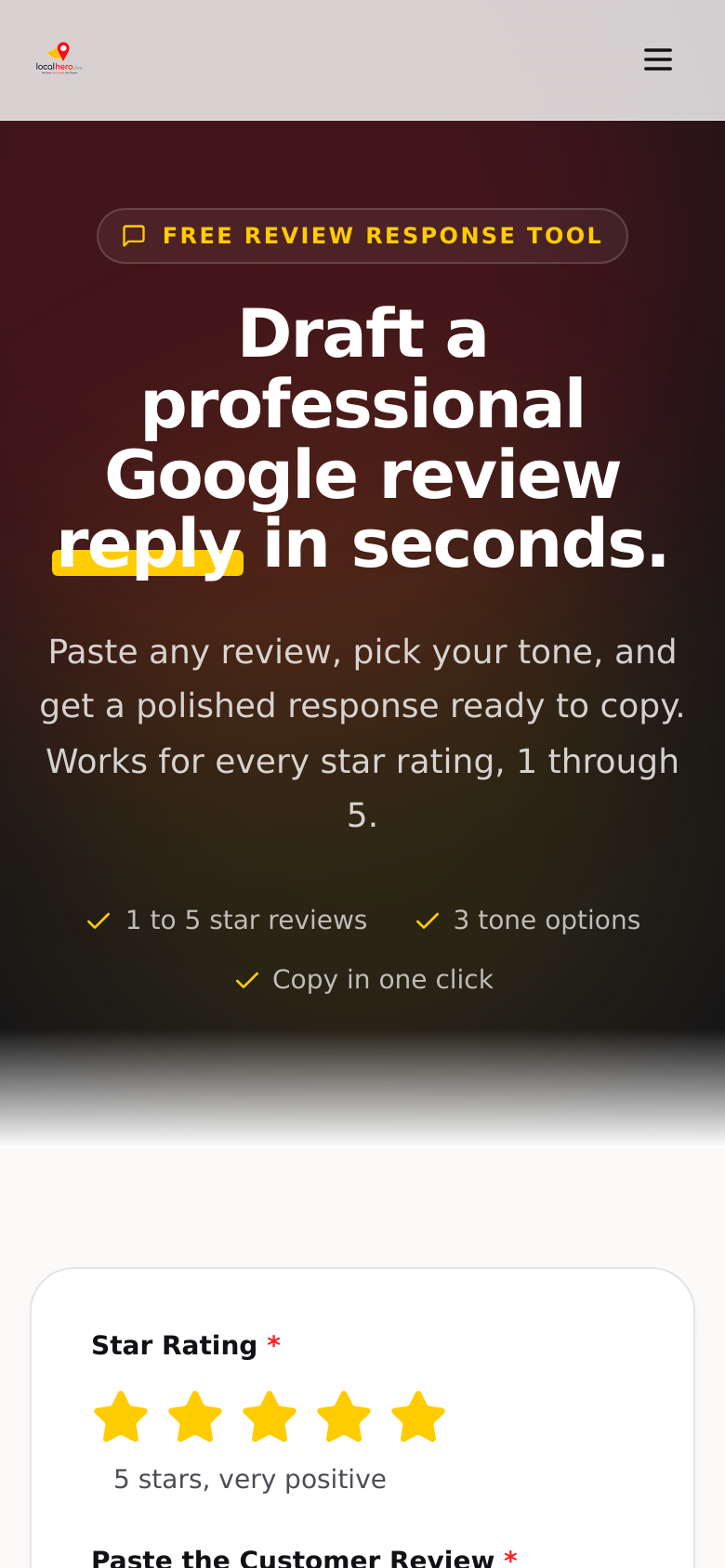 Review Response Generator