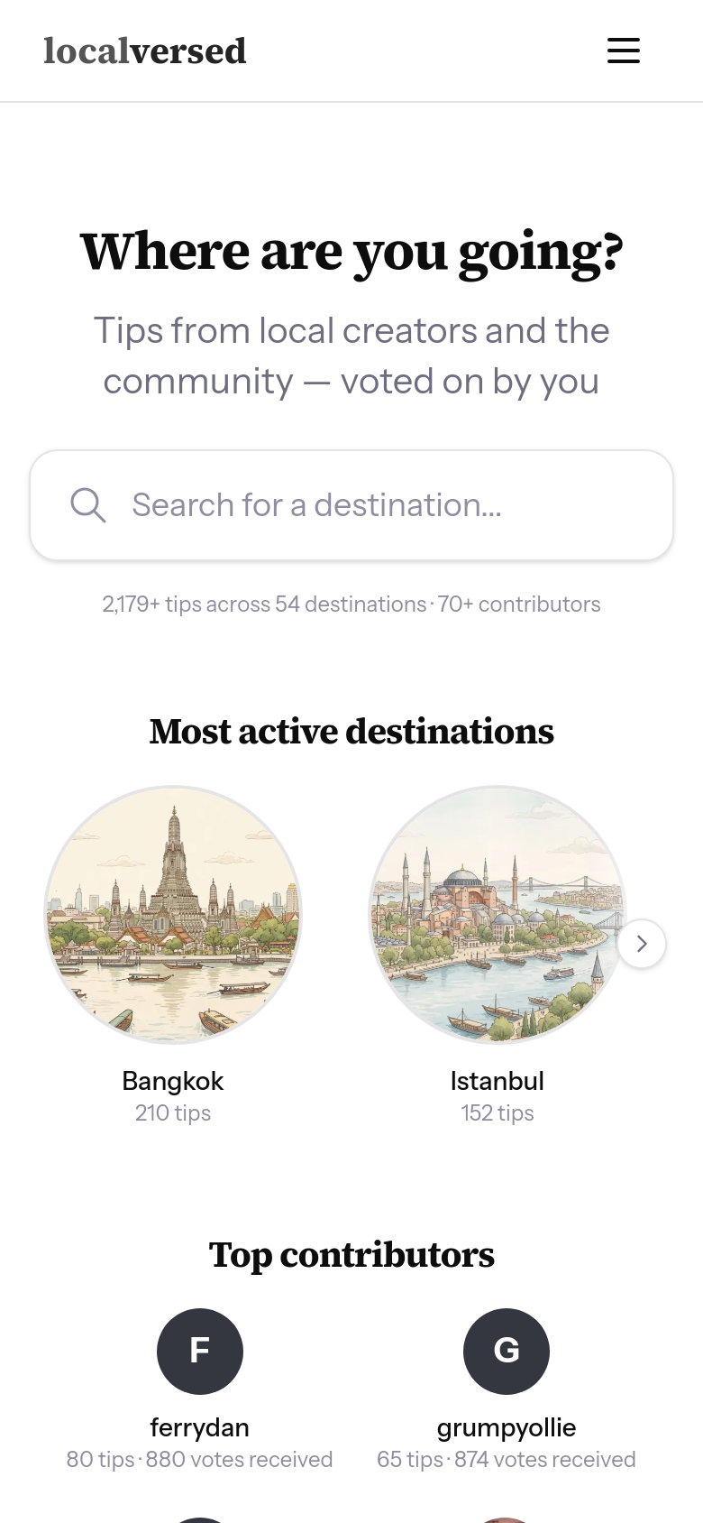 Homepage / Lander