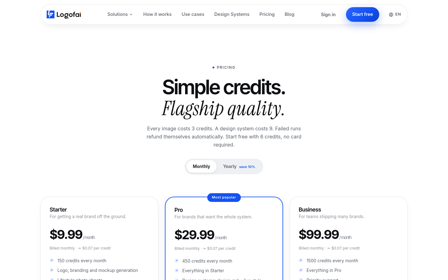 Pricing