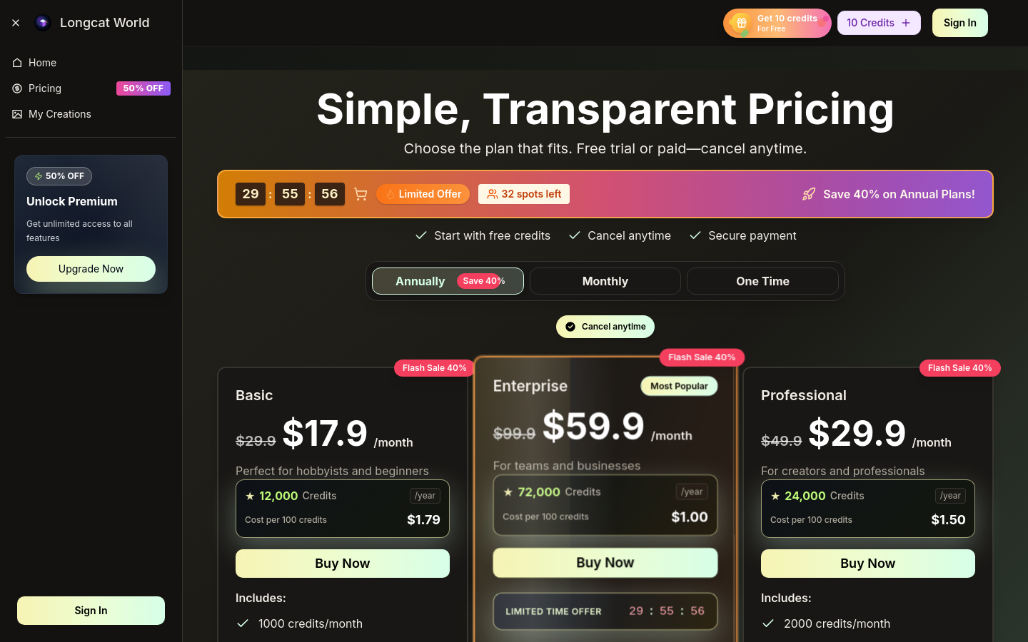 Pricing