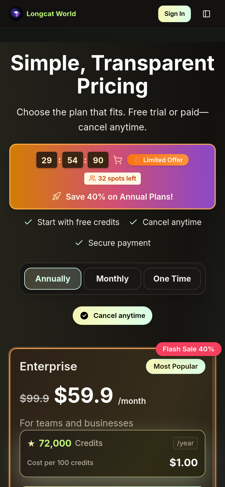 Pricing