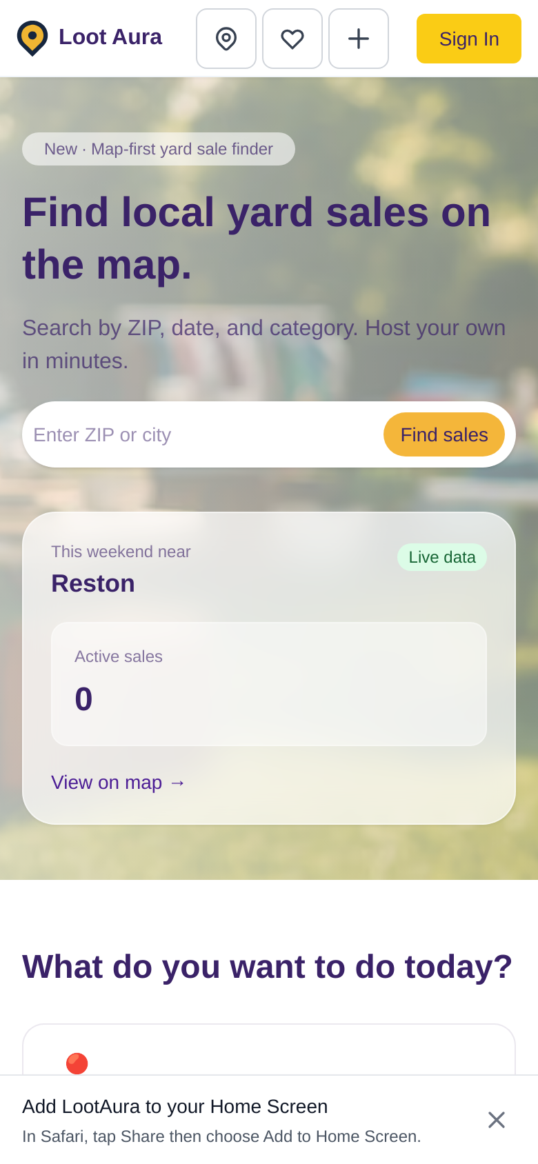 Homepage / Lander