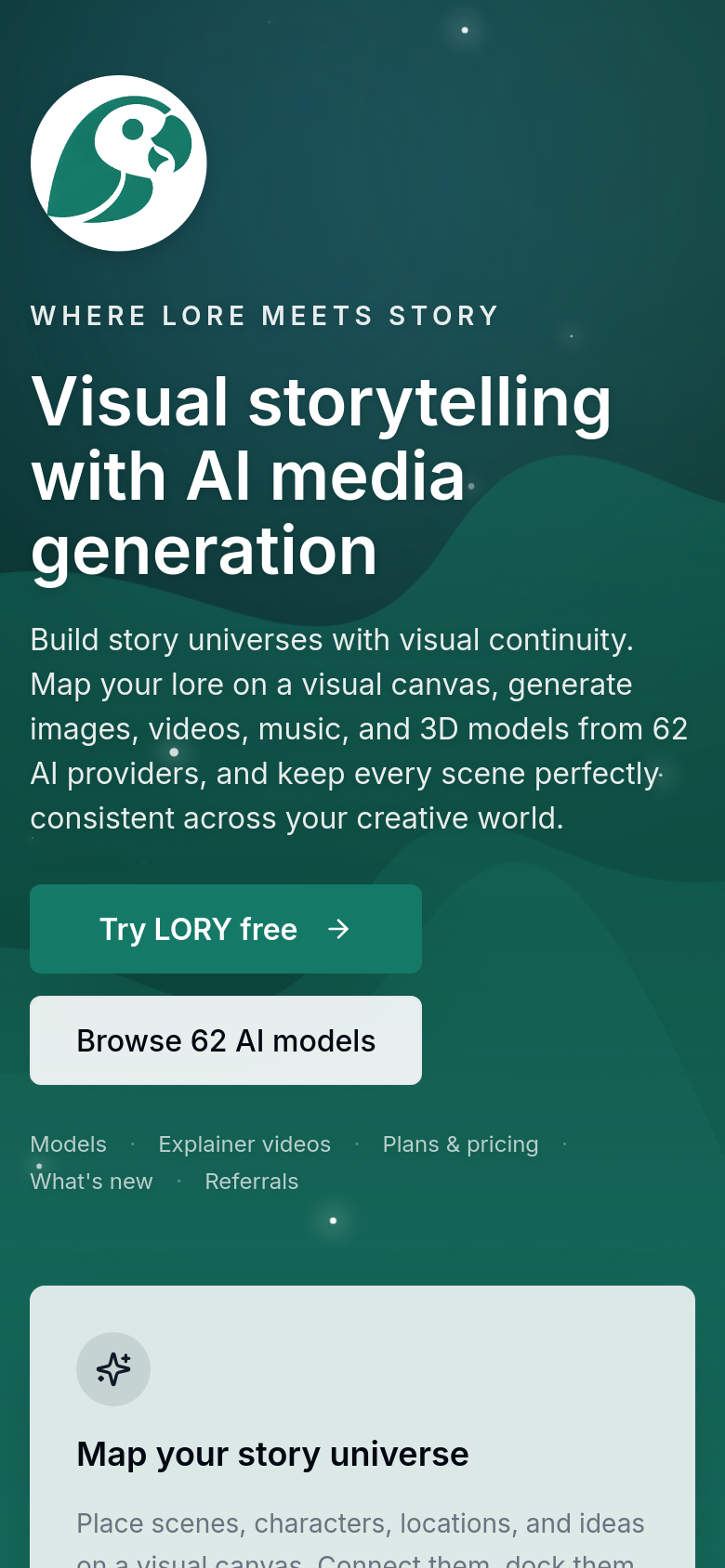Homepage / Lander