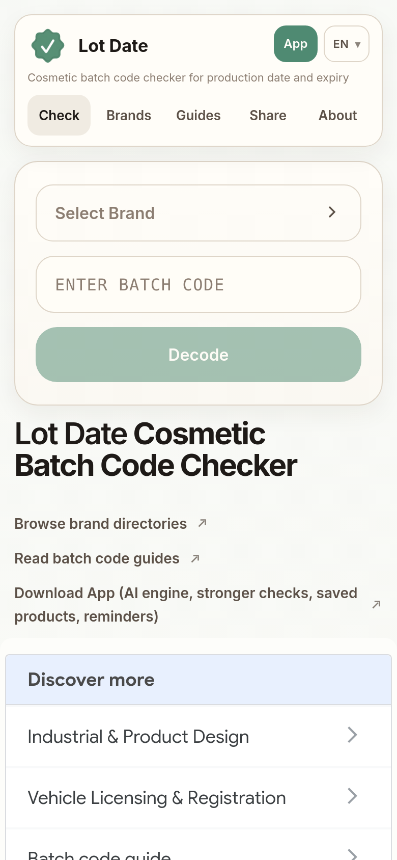 Homepage / Lander