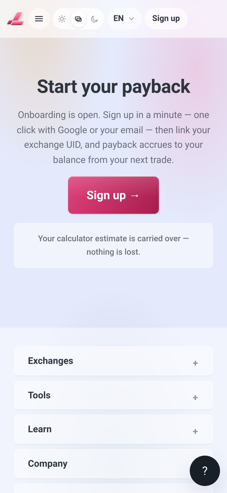 Signup