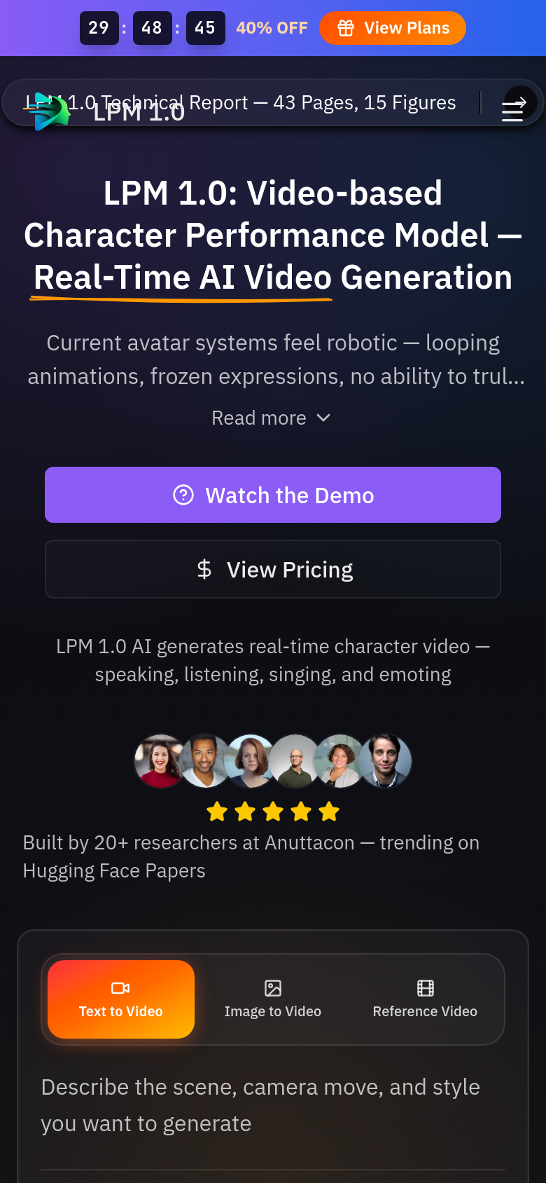 Homepage / Lander