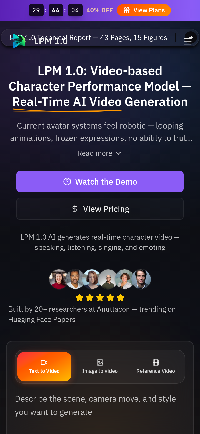 Homepage / Lander