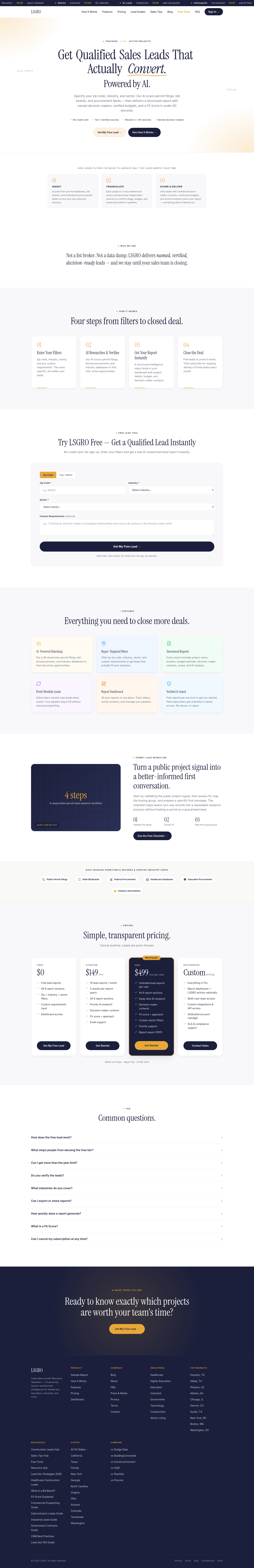 lsgro.com — The Pricing Page