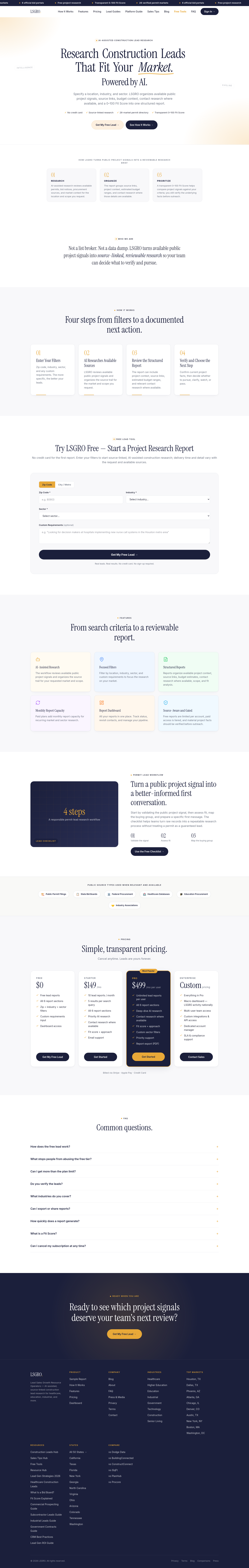lsgro.com — The Pricing Page