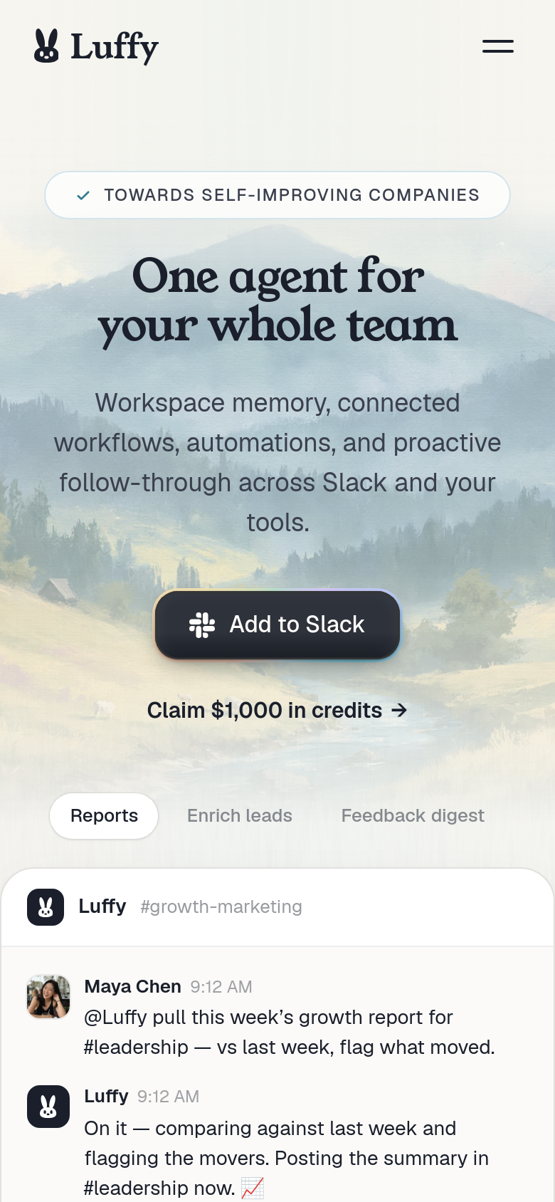 Homepage / Lander