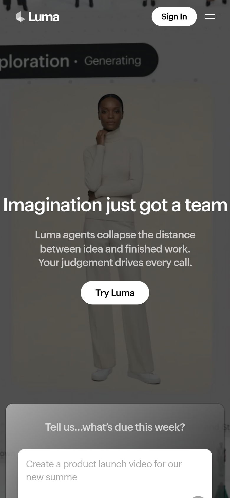 Homepage / Lander