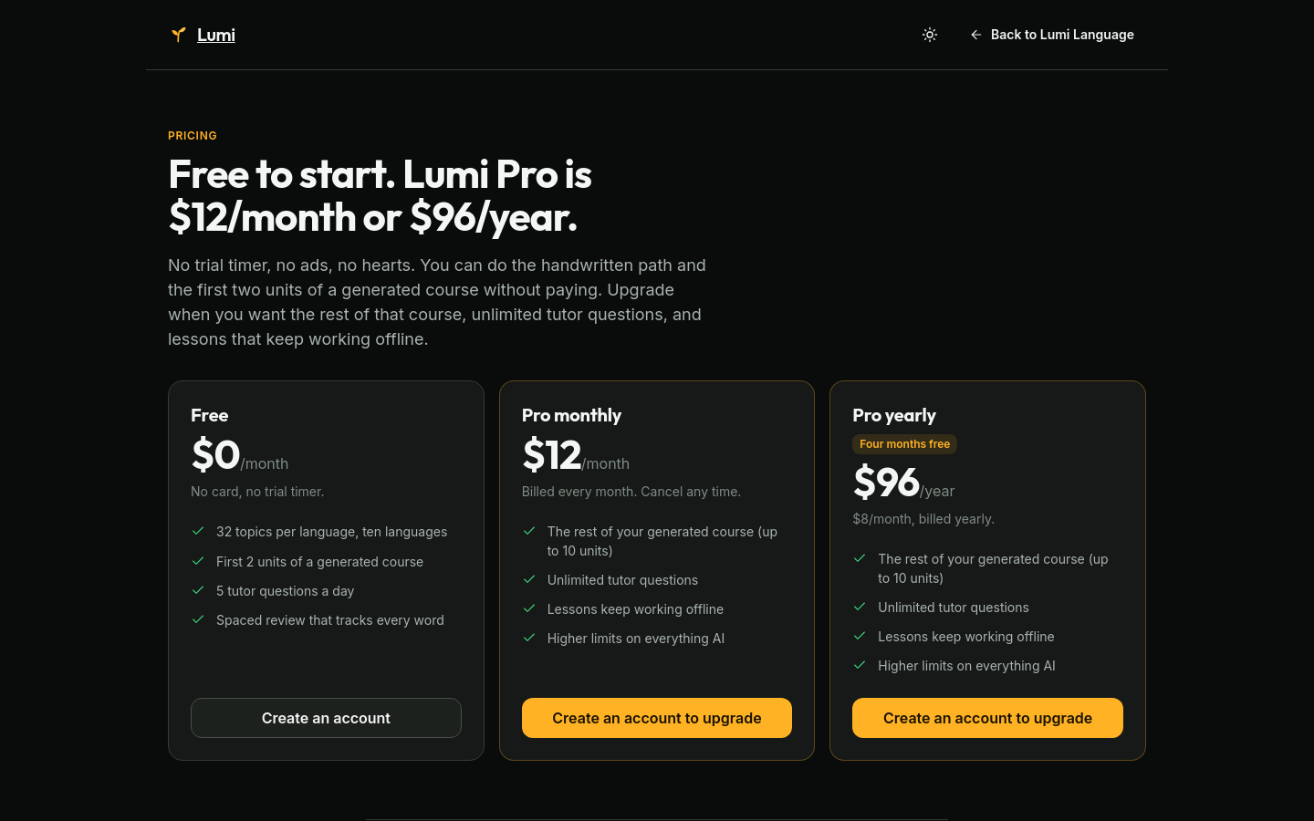 Pricing