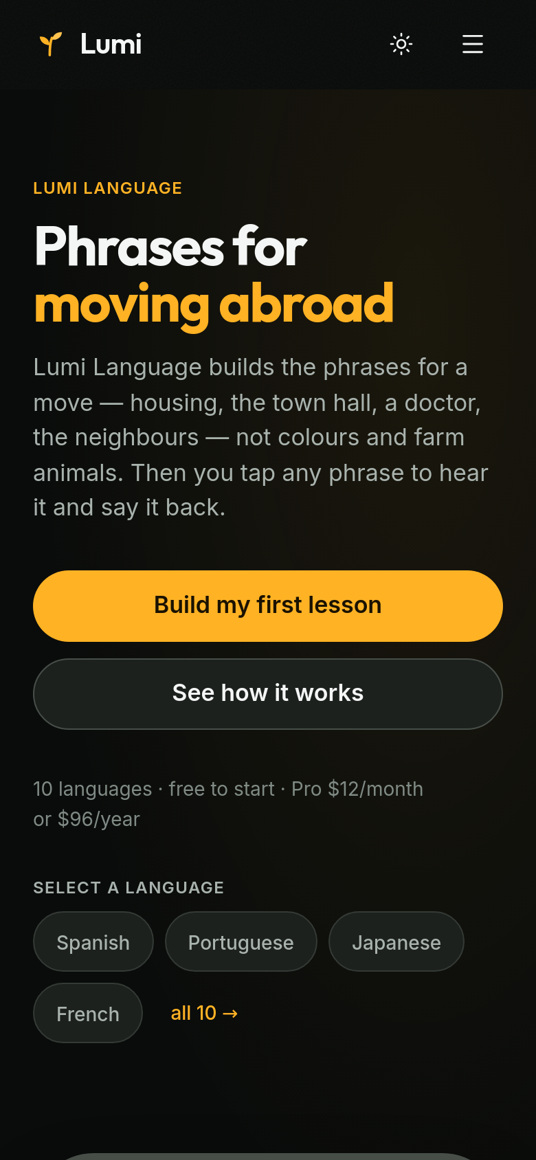 Homepage / Lander