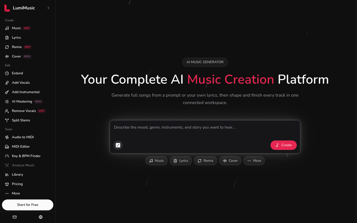 Captured Homepage / Lander