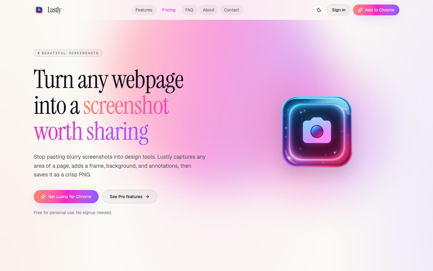 Captured Homepage / Lander
