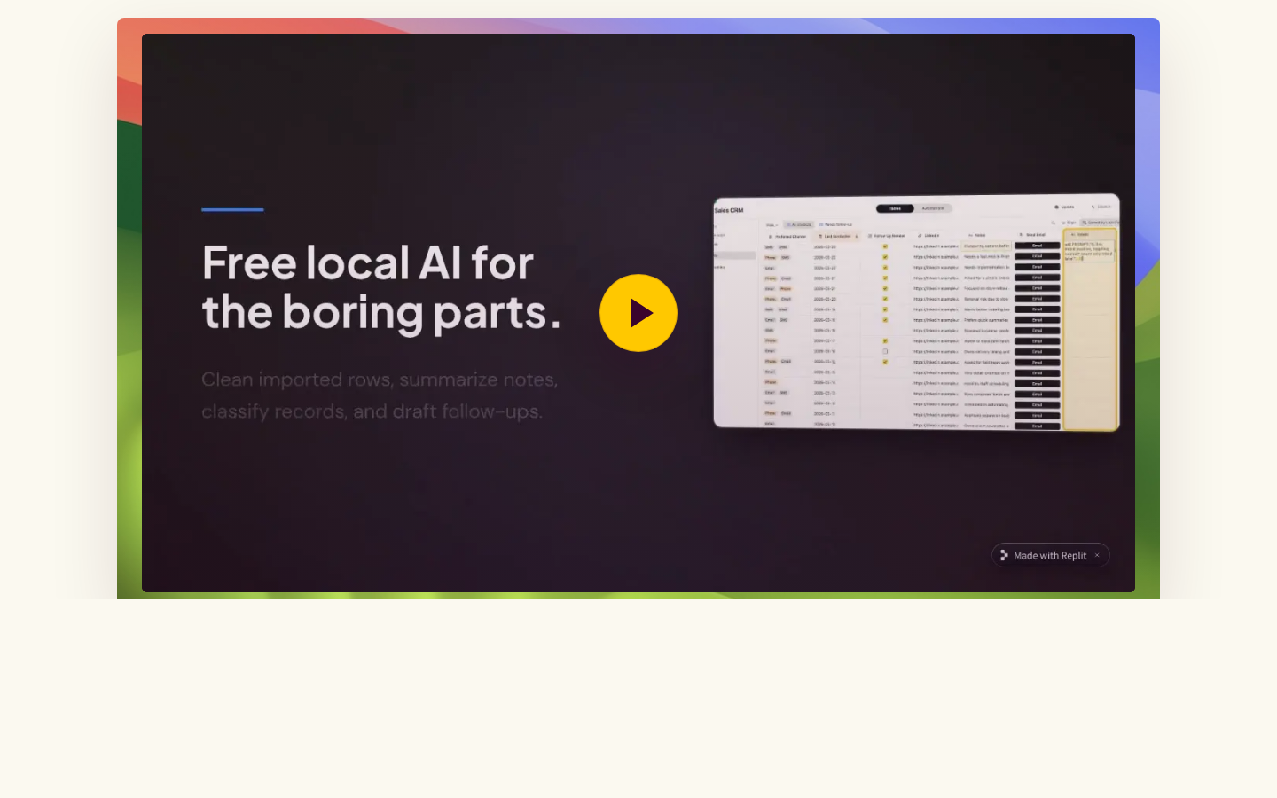 macrows.app section