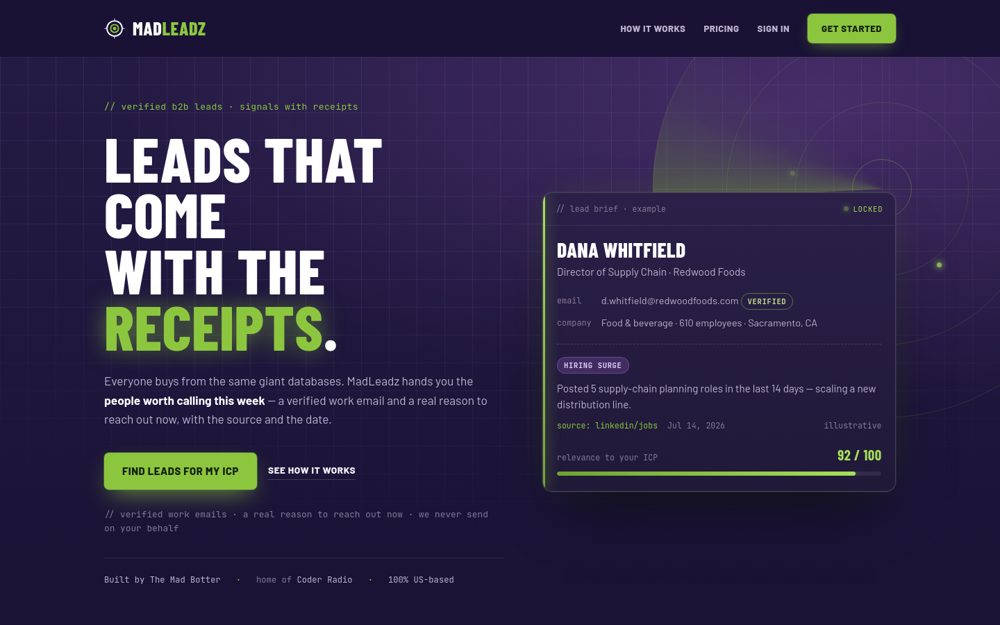 Captured Homepage / Lander