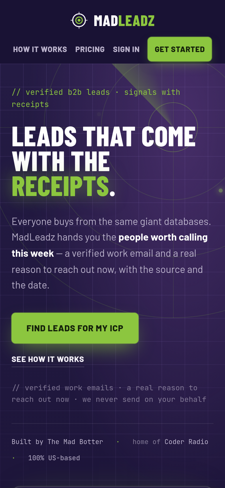 Homepage / Lander