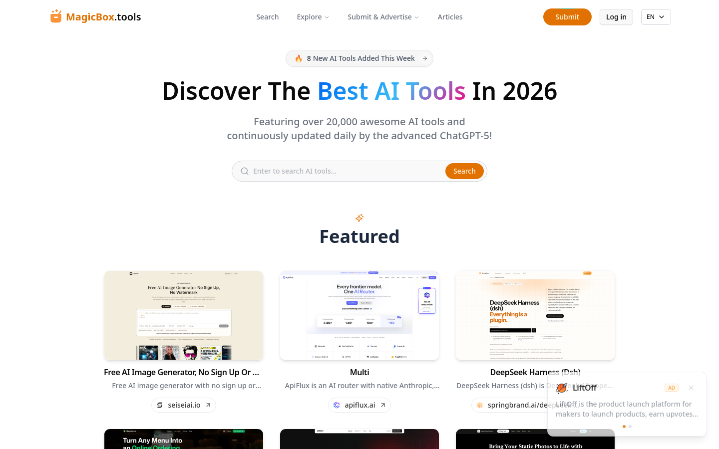 Captured Homepage / Lander
