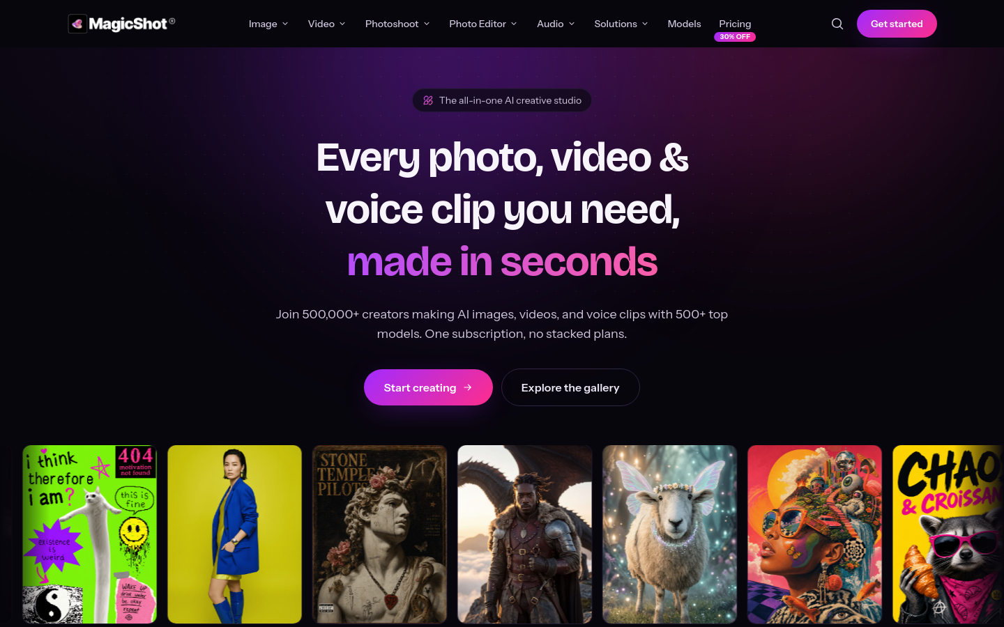 Captured Homepage / Lander
