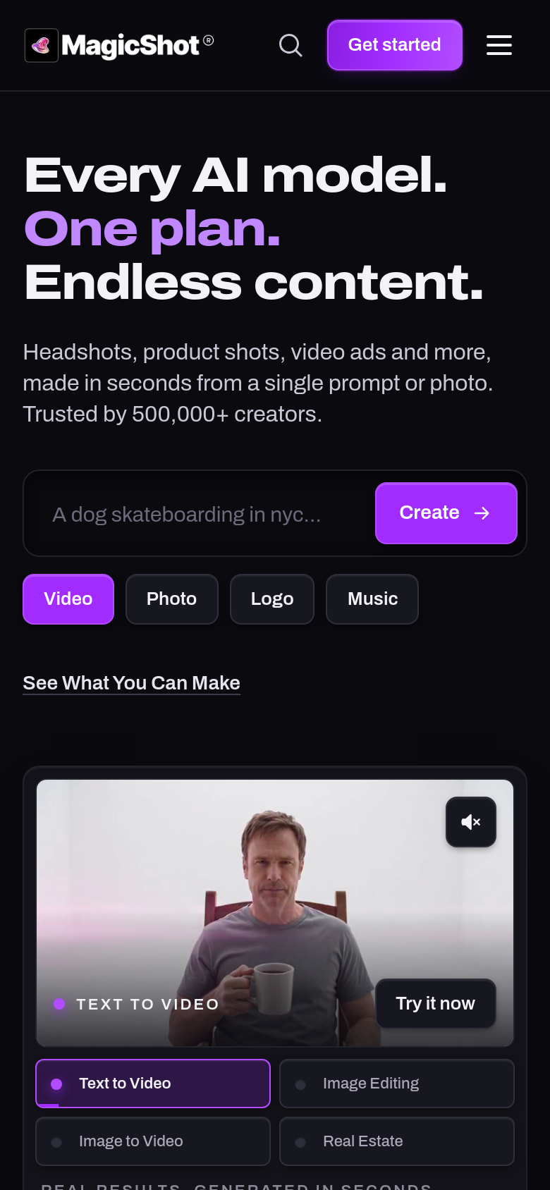 Homepage / Lander