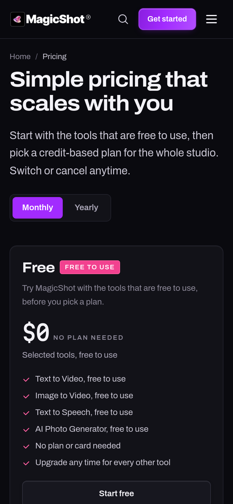 Pricing