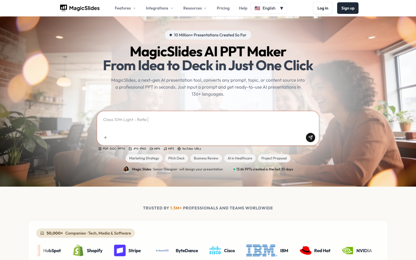 Captured Homepage / Lander