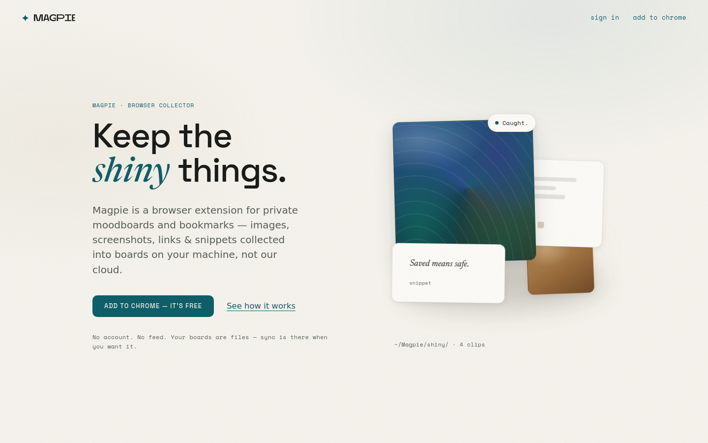 Captured Homepage / Lander