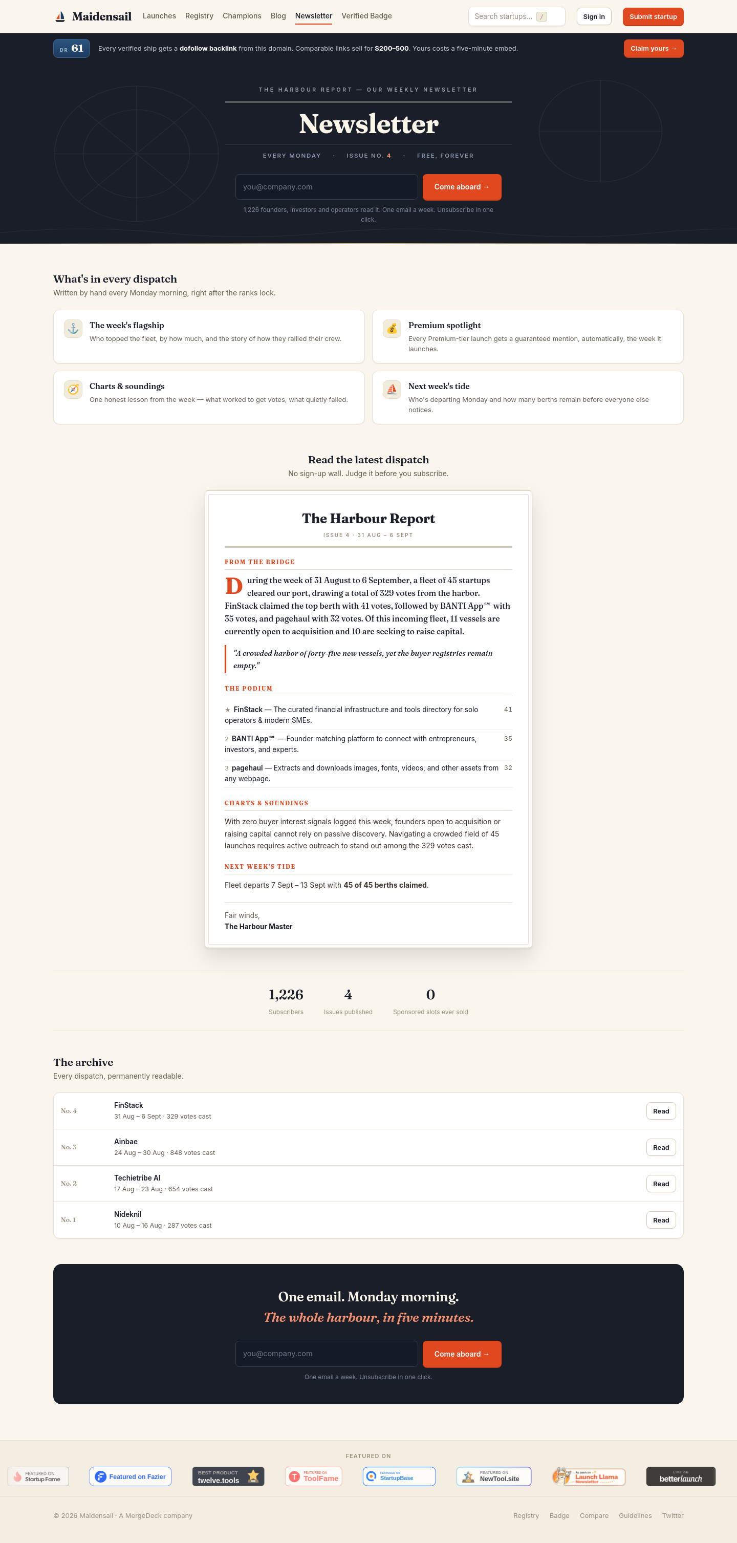 maidensail.com — 