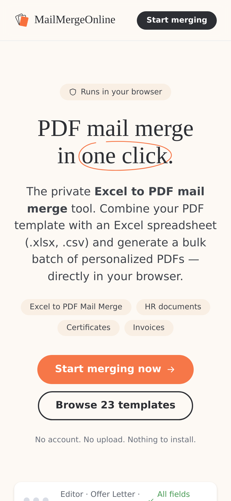 Homepage / Lander