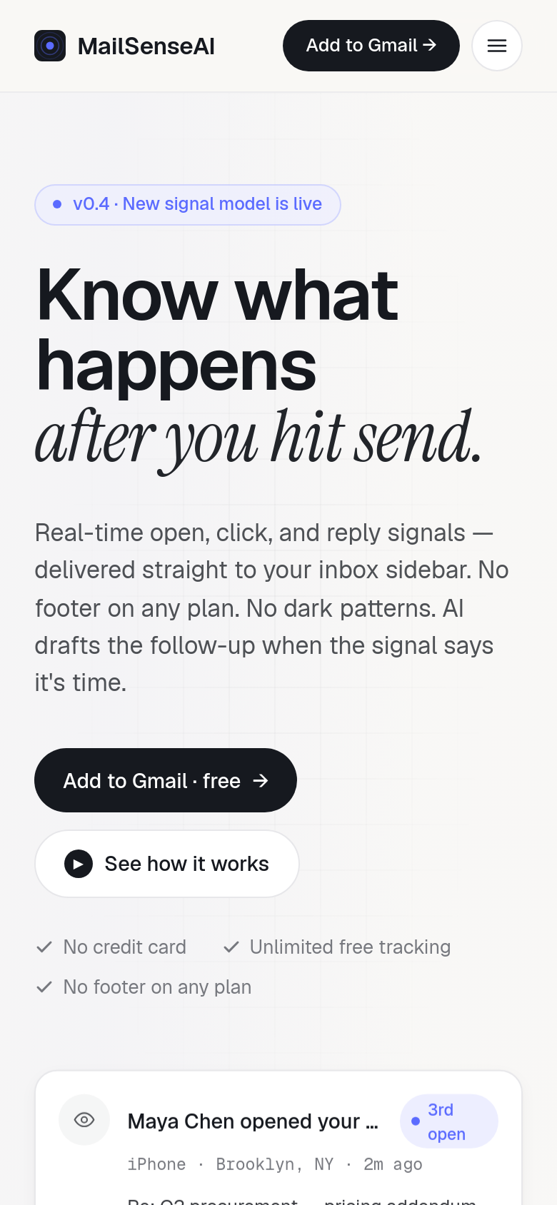 Homepage / Lander