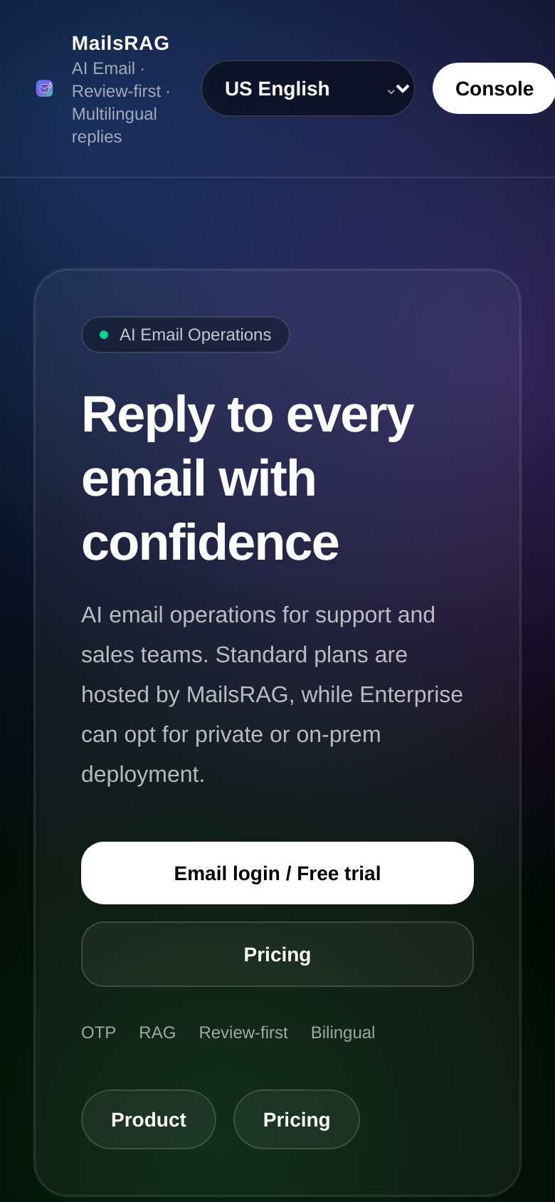 Homepage / Lander